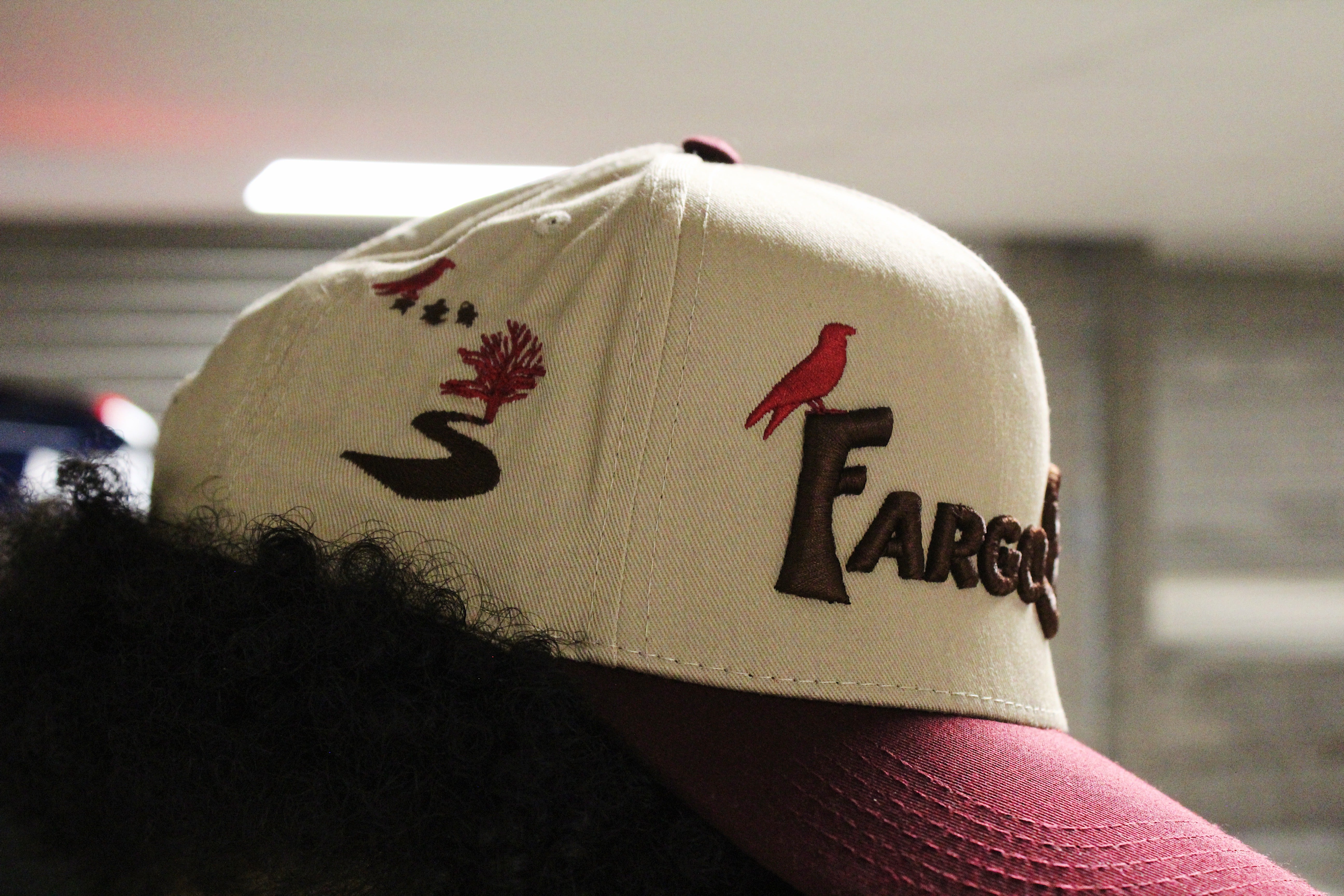 Tan and Burgundy w/ Brown FargoSzn "Crow" Hats