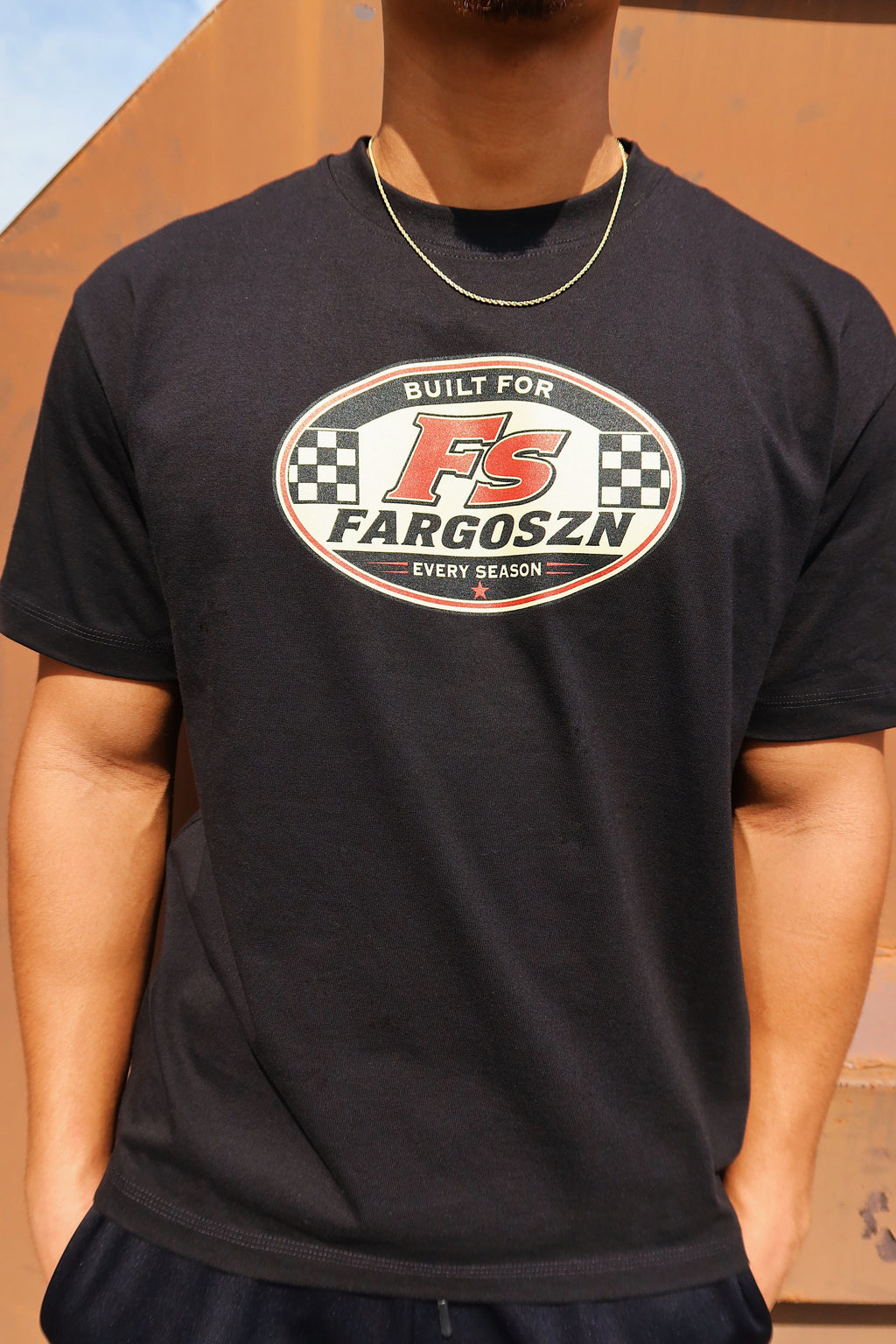 Black Fargoszn Racer Tees