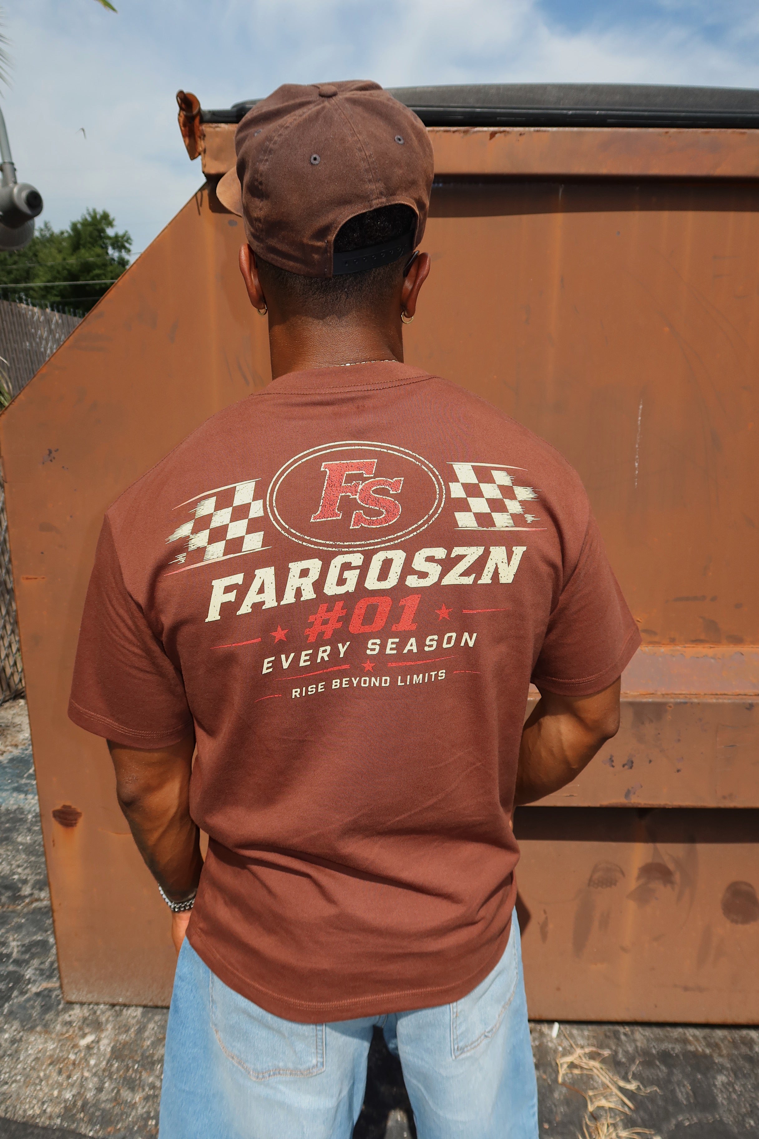 Brown Fargoszn Racer Tees
