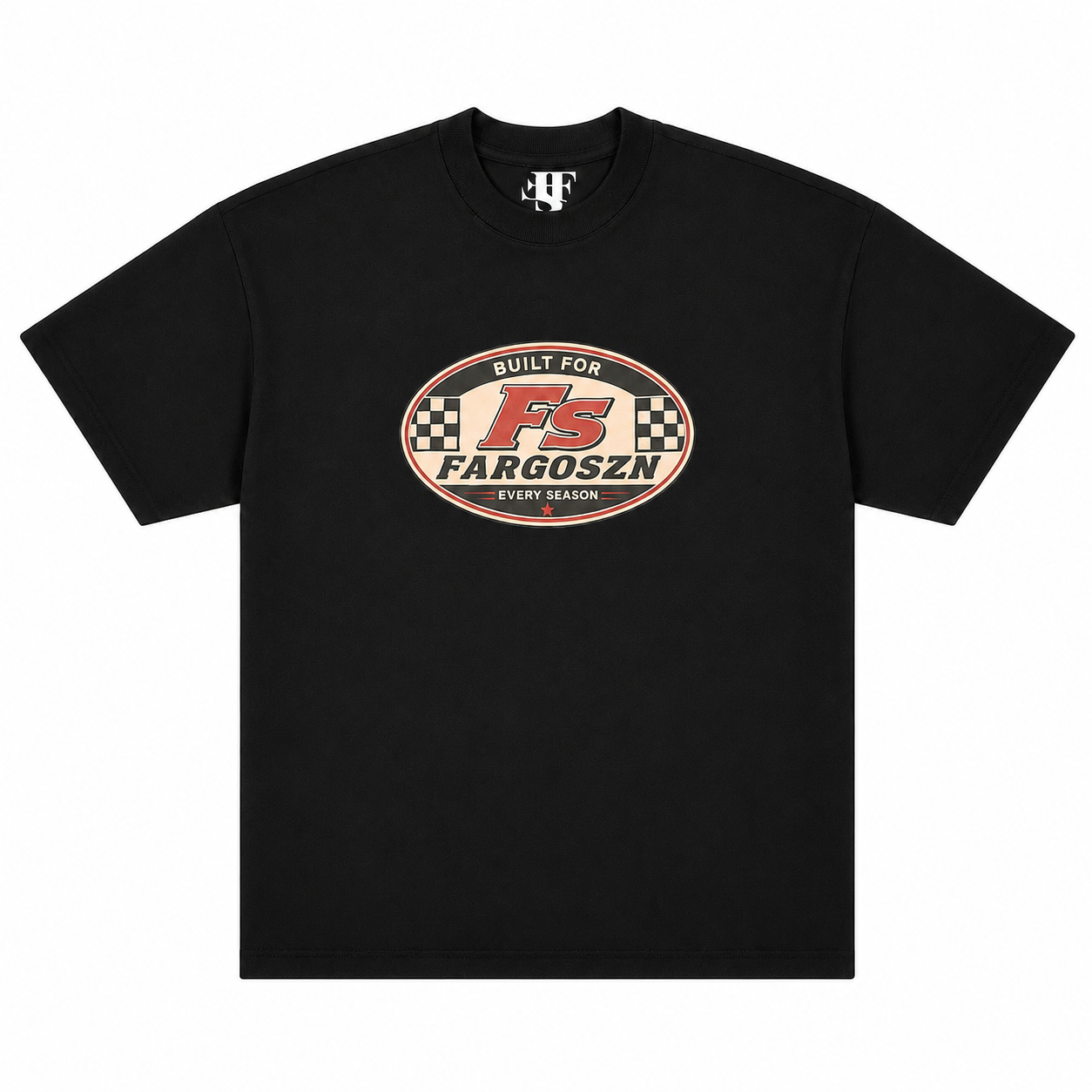 Black Fargoszn Racer Tees
