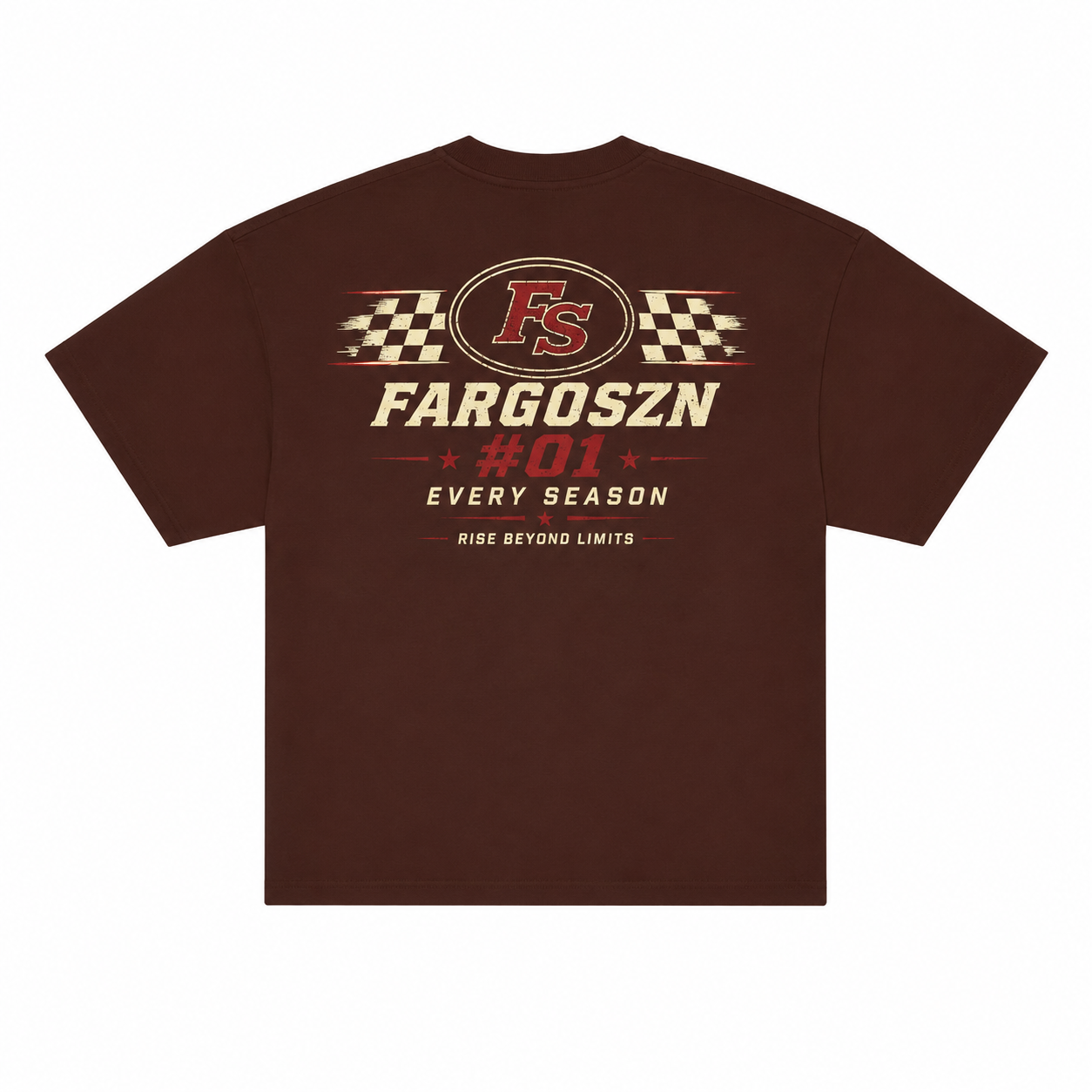 Brown Fargoszn Racer Tees