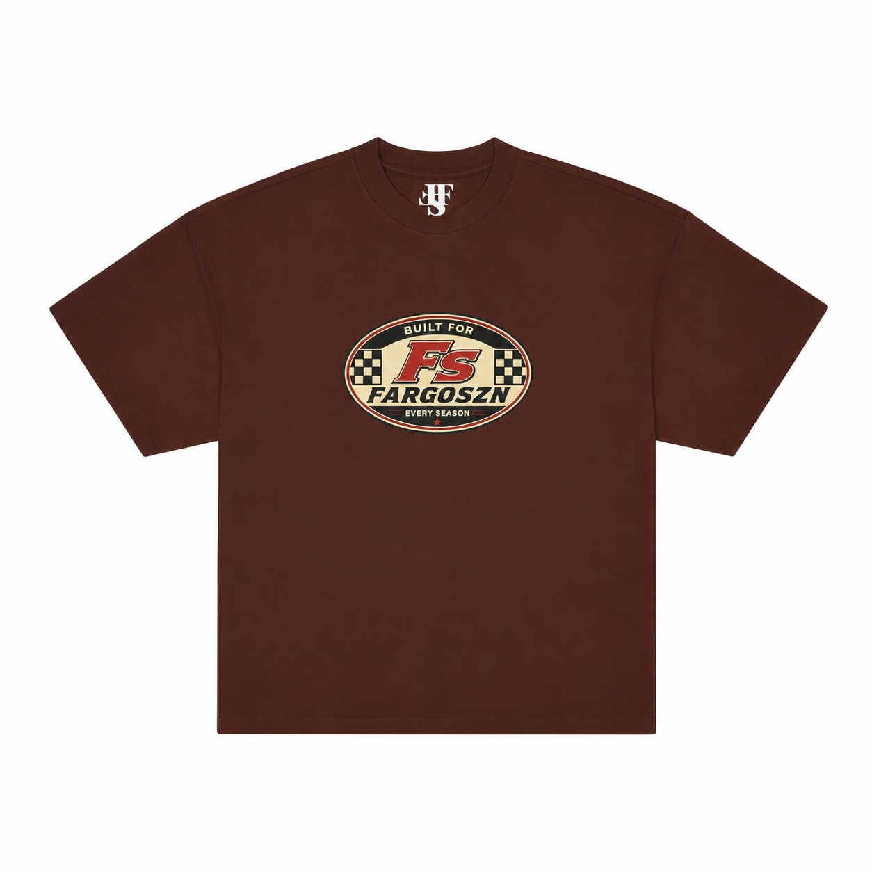 Brown Fargoszn Racer Tees