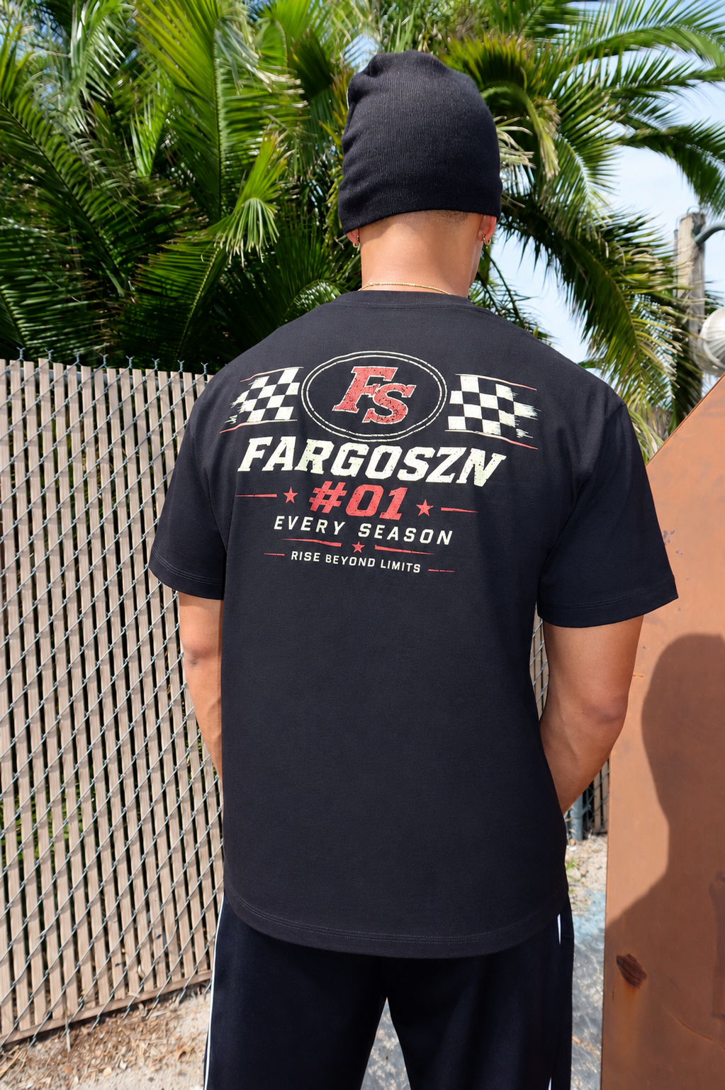 Black Fargoszn Racer Tees