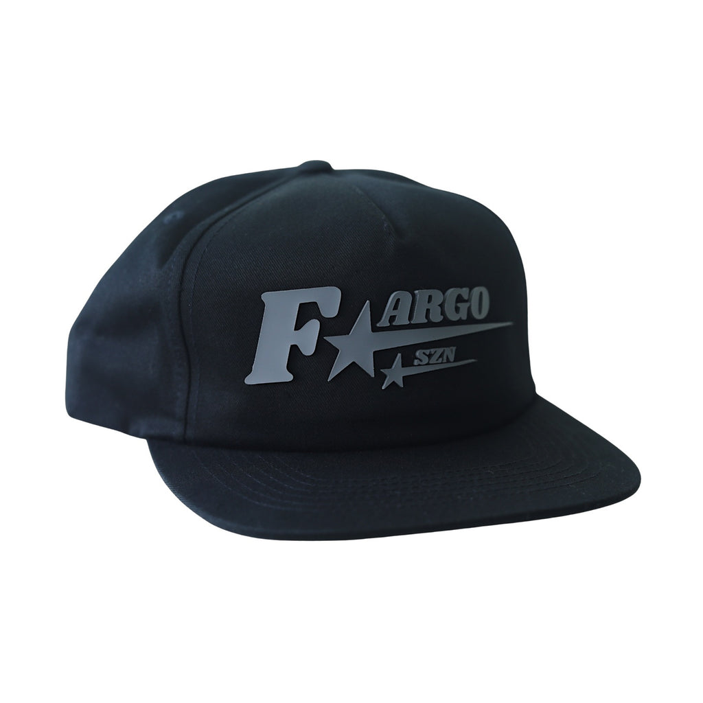True Black Unstructured Fargoszn Hat