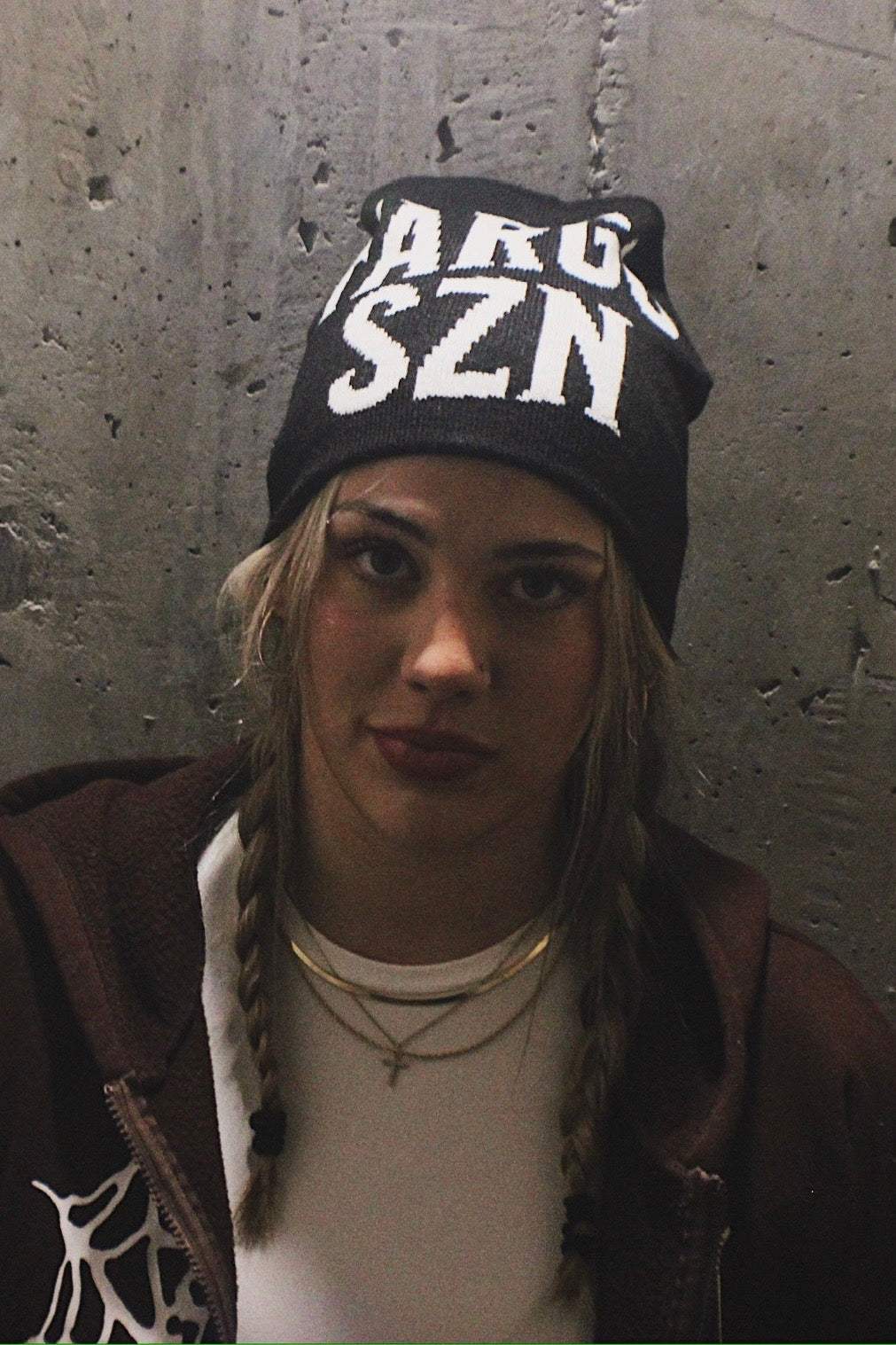 Black Knitted FargoSzn Beanies