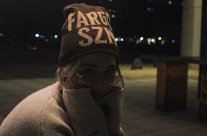 Brown Knitted FargoSzn Beanies