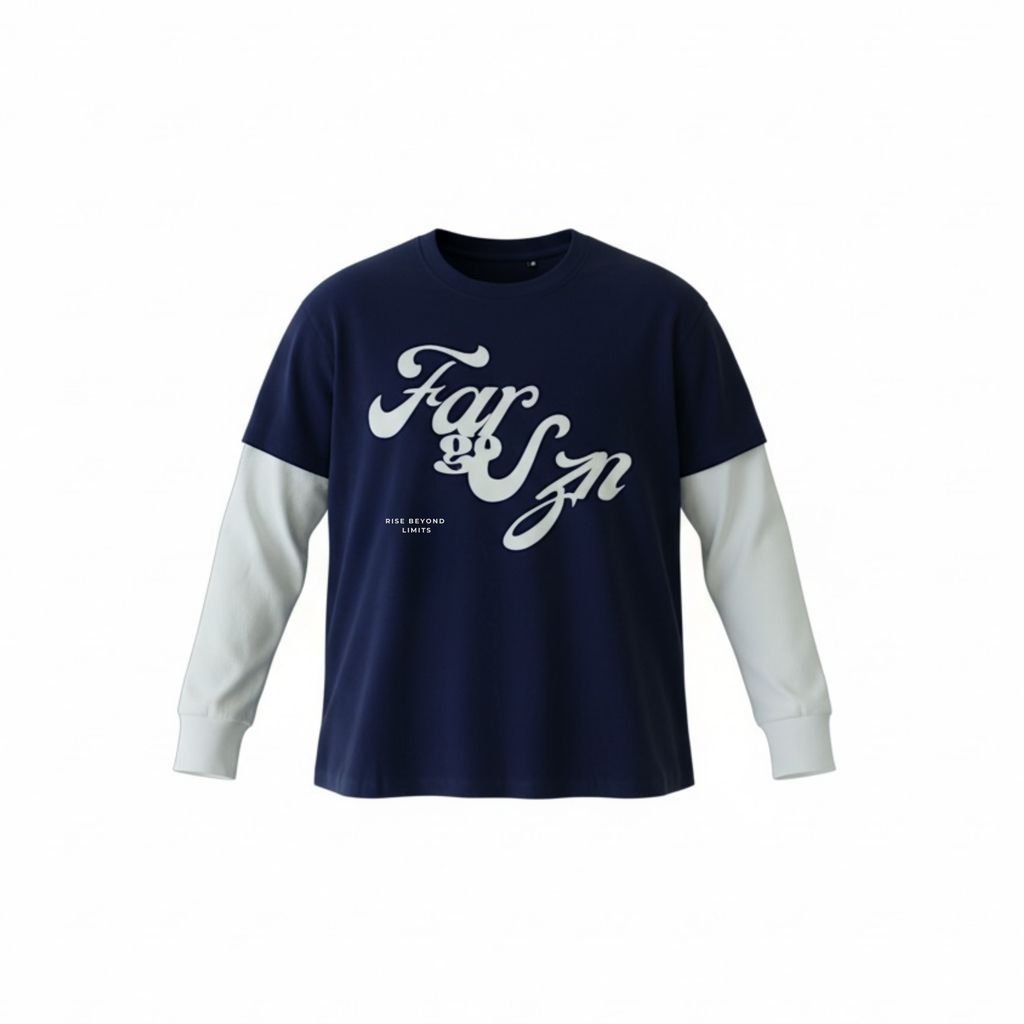 Navy "RBL" Long Sleeve Tees