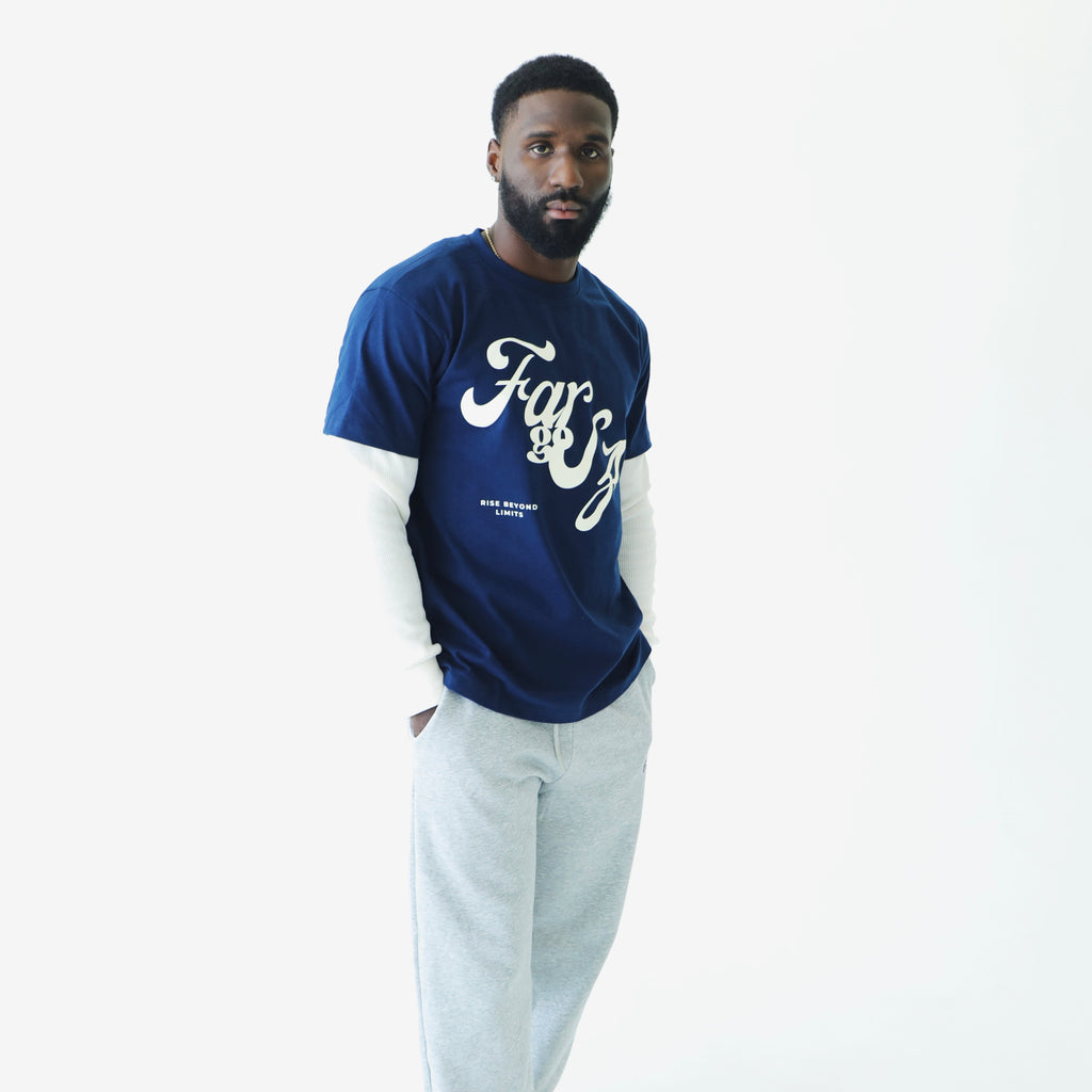 Navy "RBL" Long Sleeve Tees